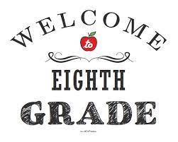 Welcome to Eighth Grade Sign | Free Printable